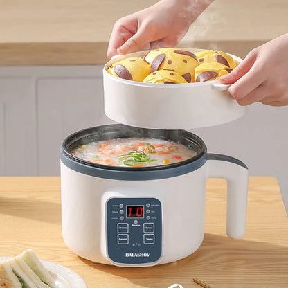 Mini 1.7L Smart Rice Cooker – Non-Stick Multi Cook Pot
