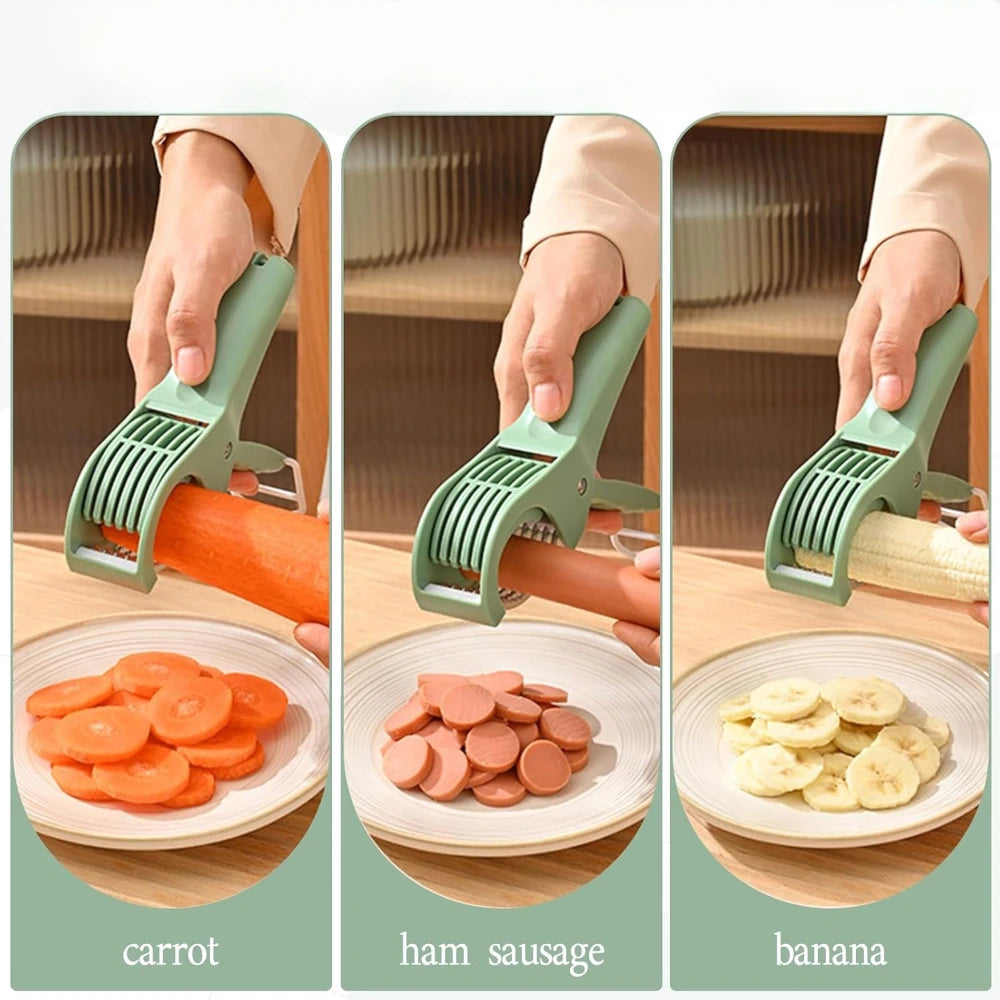 Multi-Function Stainless Steel Fruit & Vegetable Slicer