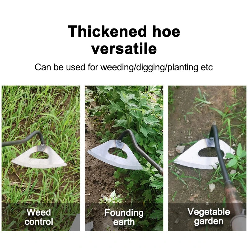 Carbon Steel Hollow Garden Hoe – Easy Weeder & Soil Loosening Tool