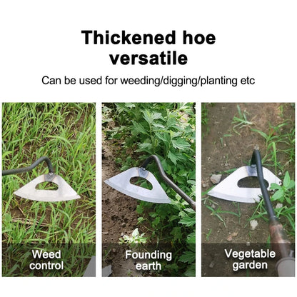 Carbon Steel Hollow Garden Hoe – Easy Weeder & Soil Loosening Tool