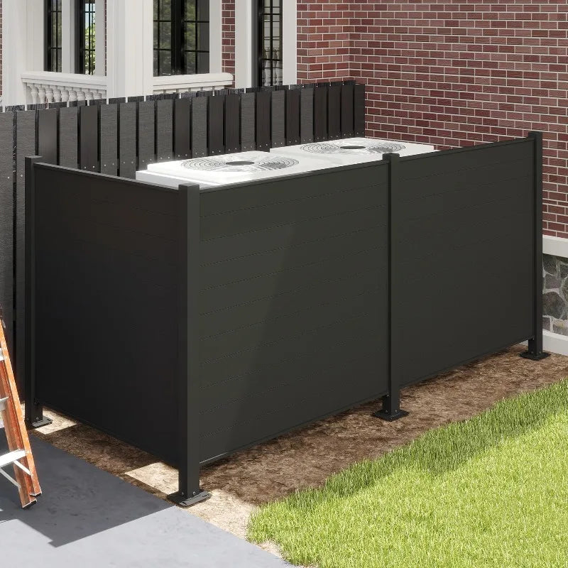 Outdoor Metal Privacy Screen – Modern Garden Fence Panel (50” x 50”)