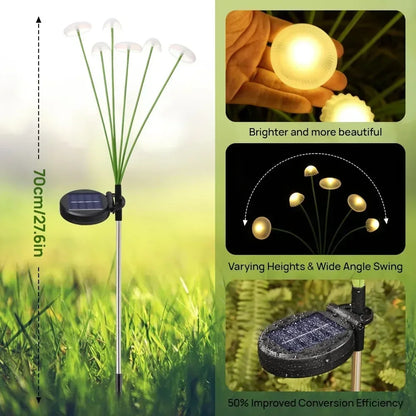 Solar Jellyfish Lights – Colorful Garden LED Decor (6/8/10 Heads)