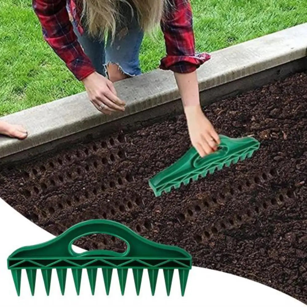 Portable Gardening Dibbler – Easy Seed Spreader & Soil Puncher