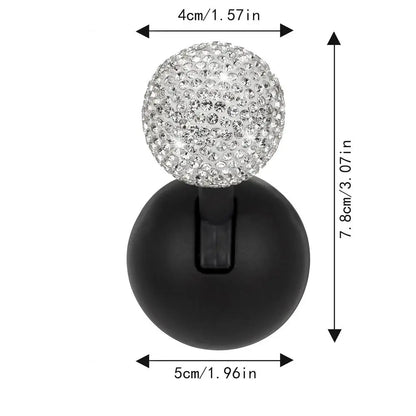 Crystal Car Push Start Button Cover – Rhinestone Interior Decor