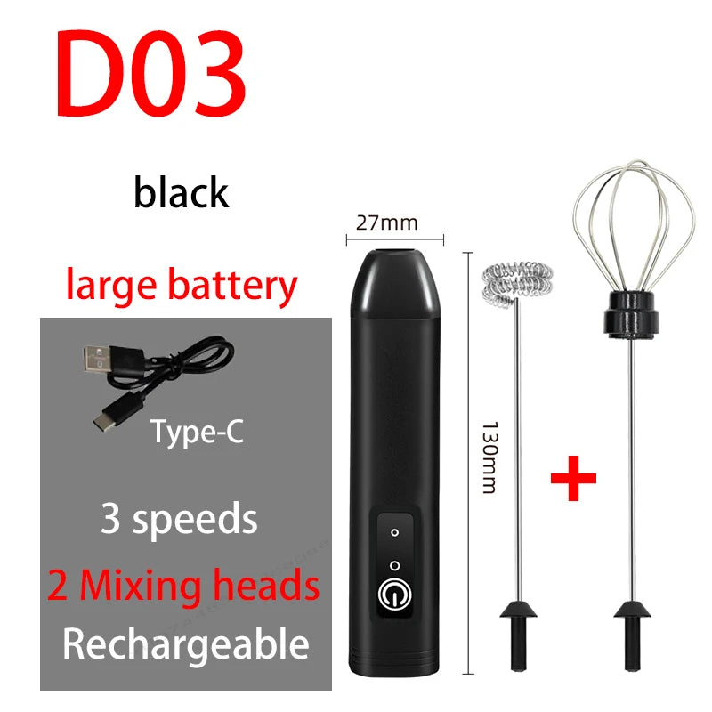 Rechargeable Milk Frother & Egg Beater