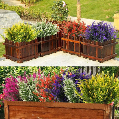 Faux Lavender Flowers – UV Resistant Artificial Plant Set (3/5/10 Pcs)