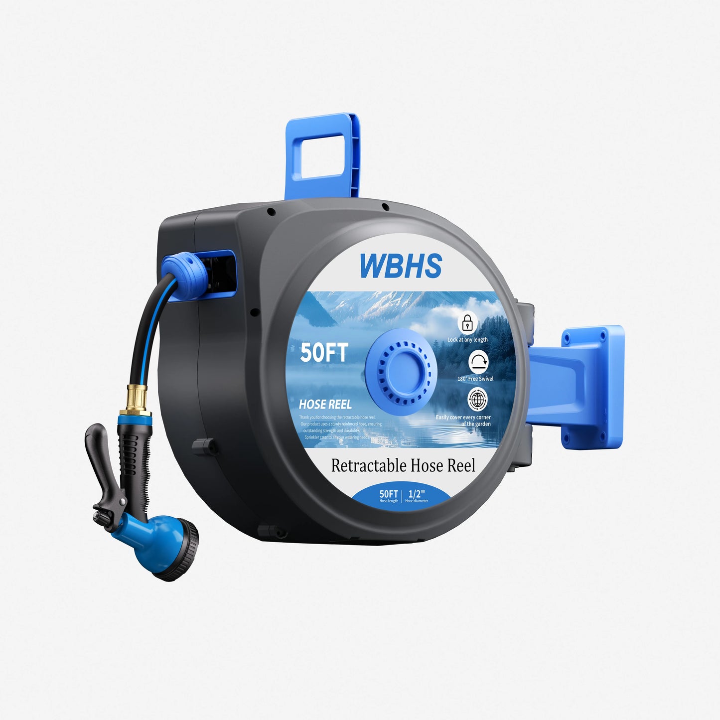 Retractable Garden Hose Reel – High-Pressure Watering Made Easy