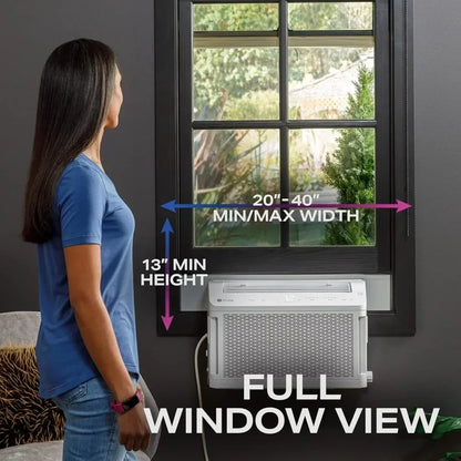 GE ClearView 12K Smart Window AC – Ultra Quiet WiFi Inverter