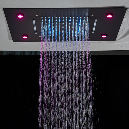 LED Digital Rainfall Shower System with Handheld