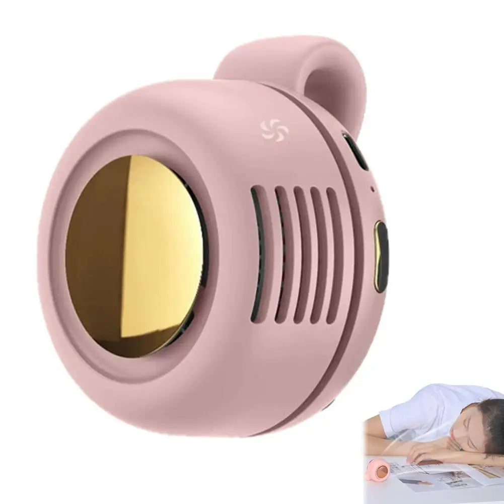 Clip-On Bladeless Mini Fan USB Rechargeable 3-Speed Fan