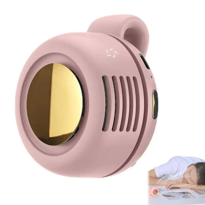Clip-On Bladeless Mini Fan USB Rechargeable 3-Speed Fan