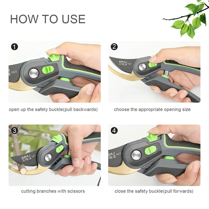 Bypass Pruning Shears – Sharp & Comfortable Gardening Scissors