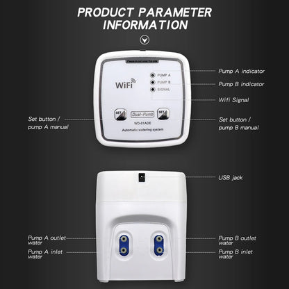 Smart WiFi Watering System – Dual Pump Drip Irrigation