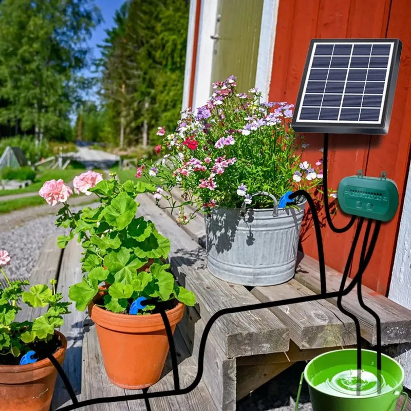 Solar Smart Irrigation Kit – Automatic Watering for Potted Plants