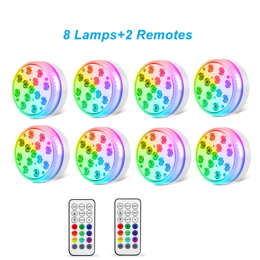 Underwater LED Pool & Garden Lights with Remote