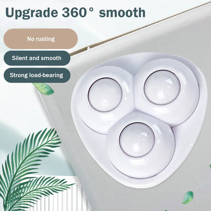 360° Self-Adhesive Mini Caster Wheels for Furniture (4 / 8 PCS)