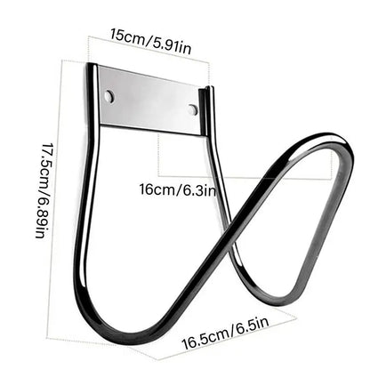Heavy-Duty Stainless Steel Hose Holder – Wall Mount Garden Organizer