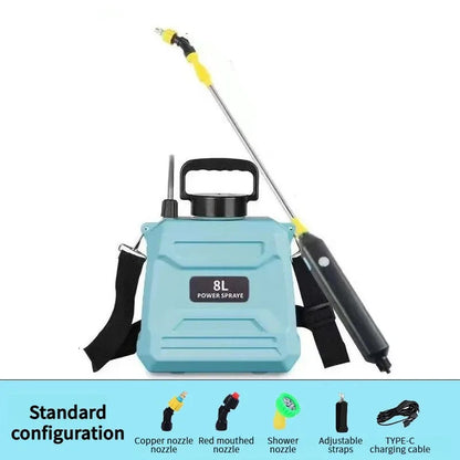 5L/8L Electric Backpack Sprayer – Rechargeable Pressure Sprayer