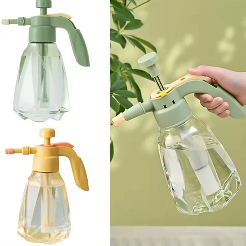 Indoor Large Pressure Watering Can – 1.5L Capacity, Durable Yellow