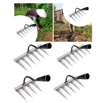 Heavy Duty Garden Hand Rake – Backyard & Vegetable Tool