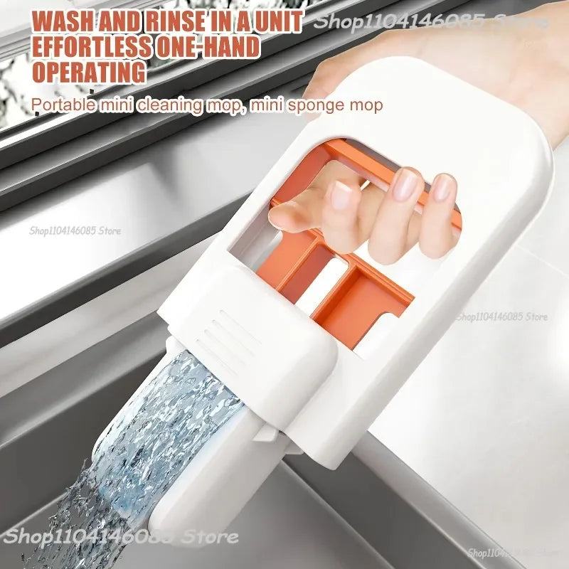Mini Foldable Cleaning Mop – Handheld Home & Car Cleaner