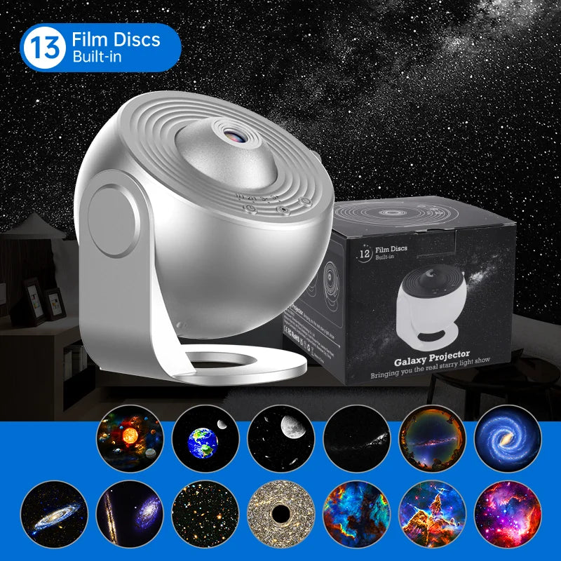 Cozy Bedroom Lighting with a 360° Galaxy Night Light Projector