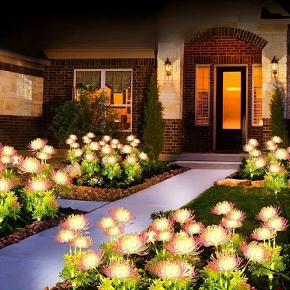 Solar Garden Lights – 3 Realistic Flowers for Yard & Lawn