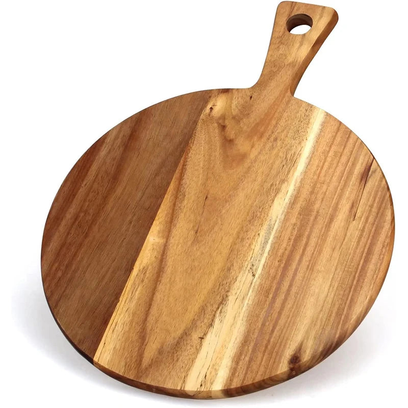 Acacia Wood Cutting Board – Charcuterie Board with Handle