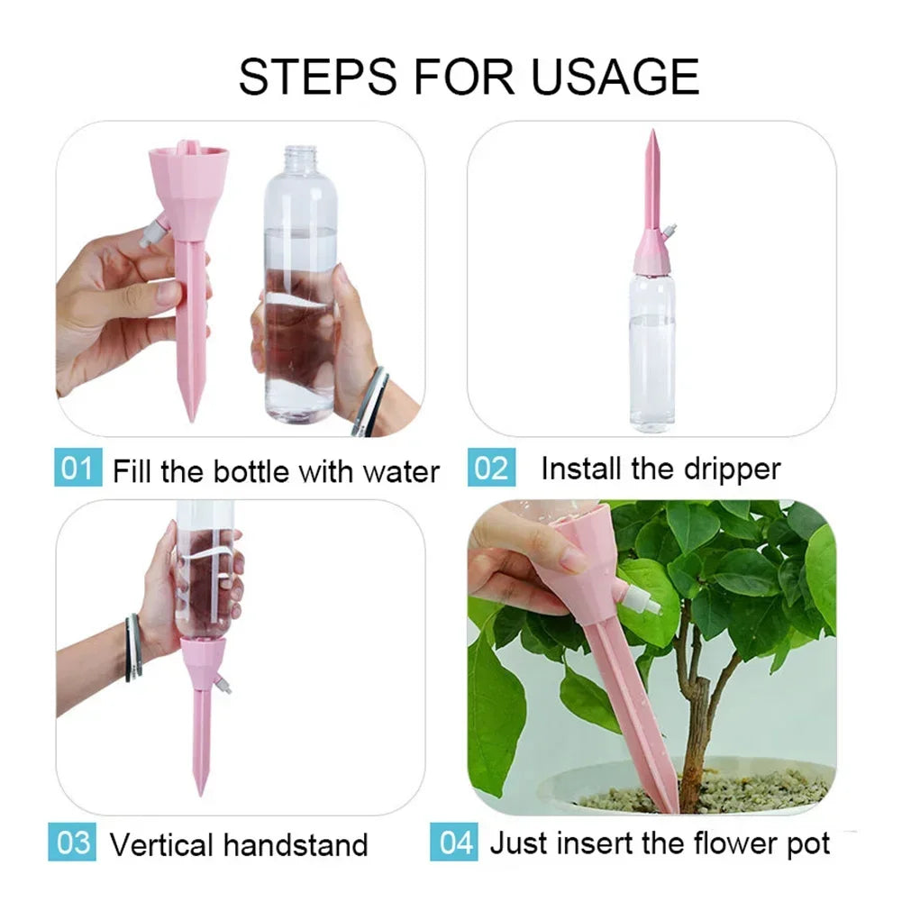 Adjustable Self-Watering Spikes – 3pcs for Indoor & Outdoor Plants