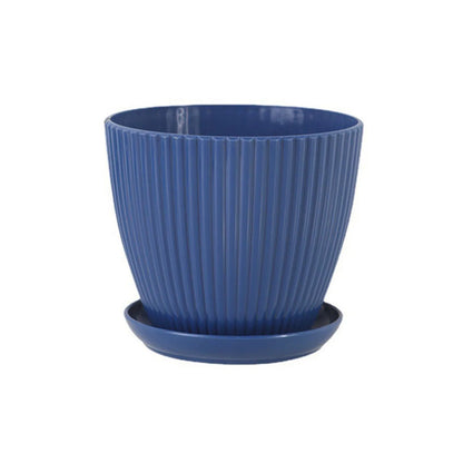 Minimalist Resin Plant Pot with Drainage Tray