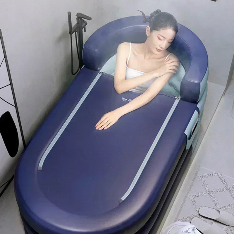 Portable Inflatable Bathtub – Foldable Home Spa Tub for Adults & Kids