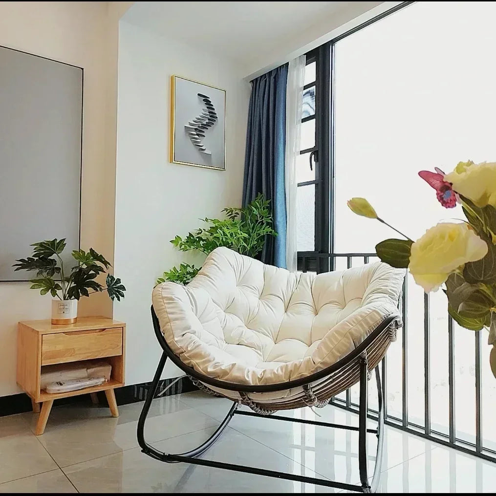 Bird Nest Rocking Chair – Cozy Living Room & Balcony Lounger