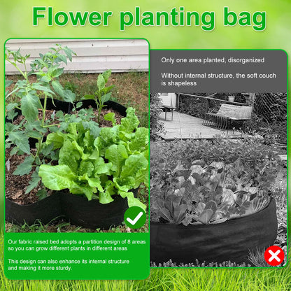 Multi-Grid Raised Garden Bed Grow Bag Planter