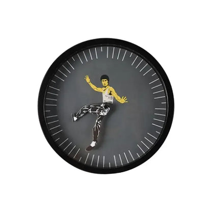 Kungfu Wall Clock – Silent & Unique Home Decor