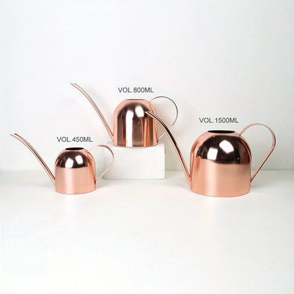 Stainless Steel Watering Can – Long Nozzle Copper Finish
