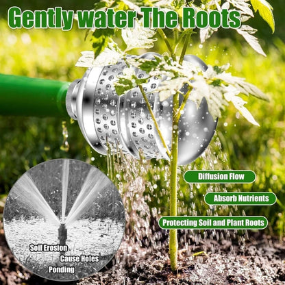 Aluminum Bubbler Sprinkler Head – Gentle Root Watering for Delicate Plants (3/4”)