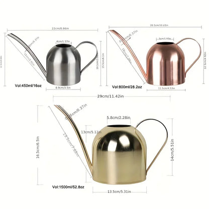 Stainless Steel Watering Can – Long Nozzle Copper Finish
