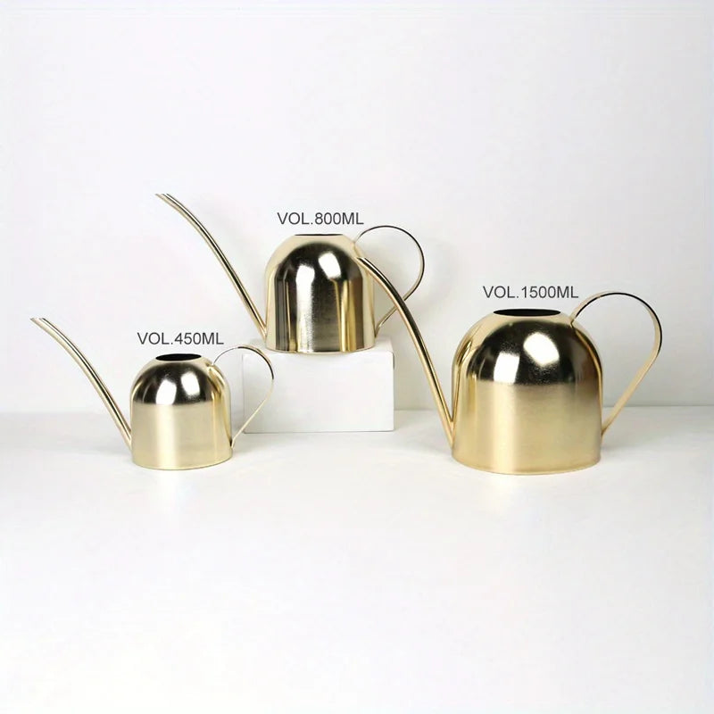 Stainless Steel Watering Can – Long Nozzle Copper Finish