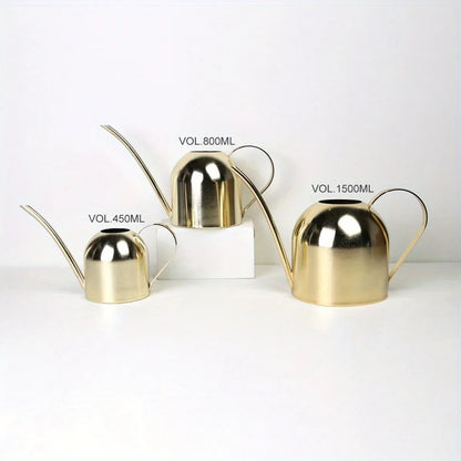 Stainless Steel Watering Can – Long Nozzle Copper Finish