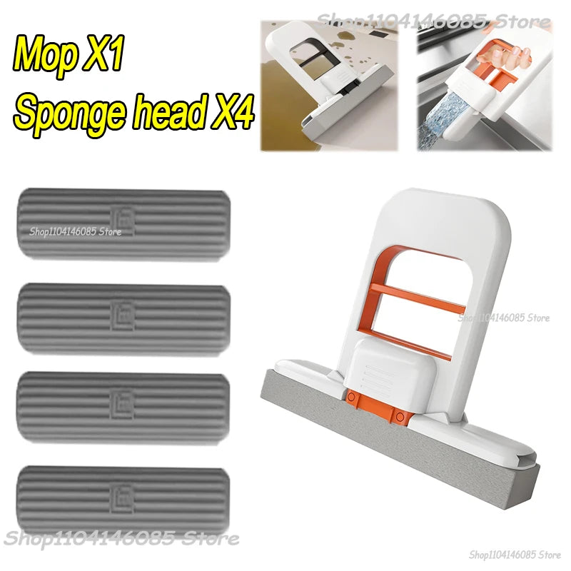 Mini Sponge Mop – Wet & Dry Cleaning for Home & Bathroom