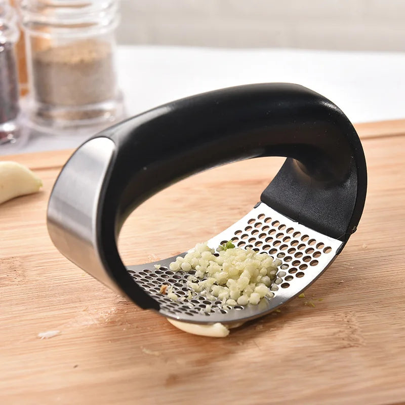 Stainless Steel Garlic Press & Mincer Tool