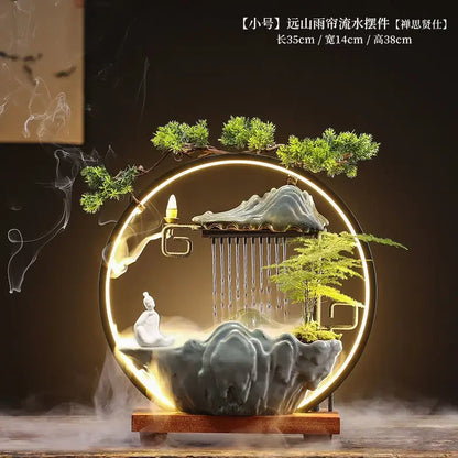 Zen Ceramic Water Fountain Humidifier