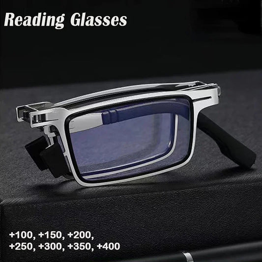 Retro Folding Reading Glasses – Anti-Blue Light for Men & Women