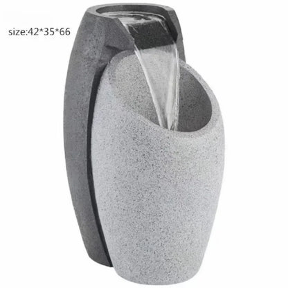 Modern LED Waterfall Fountain – Indoor & Outdoor Relaxing Decor with Pump