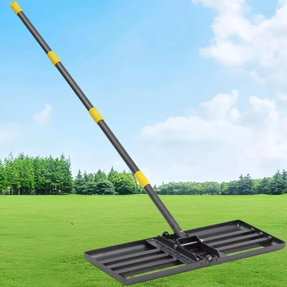 Stainless Steel Lawn Leveling Rake – Heavy Duty & Adjustable