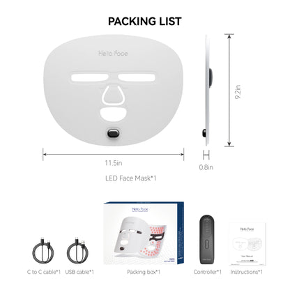 Hello Face M500 Light Therapy Mask – Anti-Aging & Acne Care