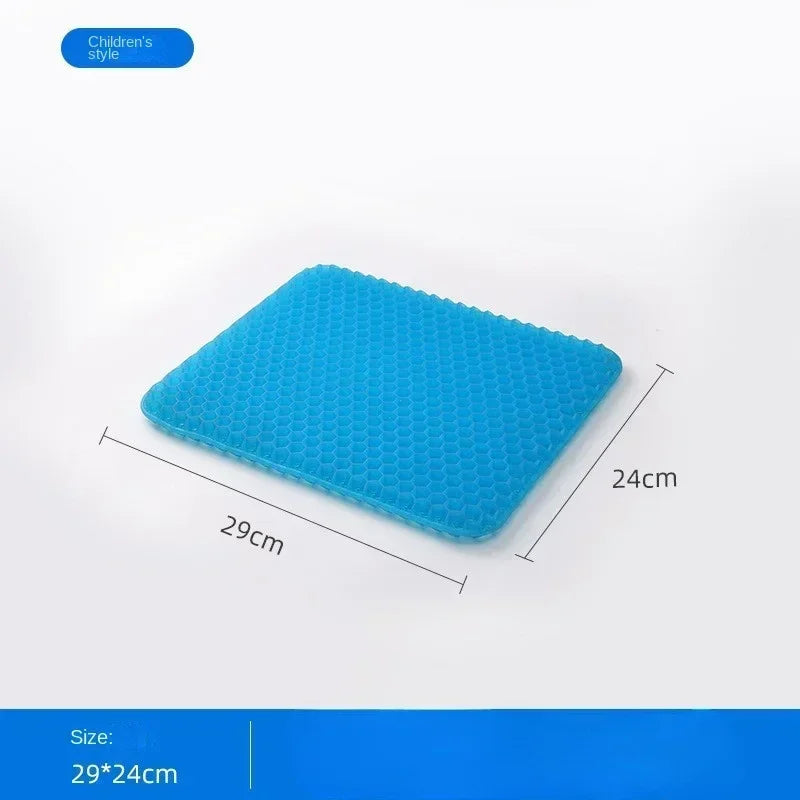 Gel Seat Cushion – Soft & Breathable Chair Pad for Back & Hip Comfort