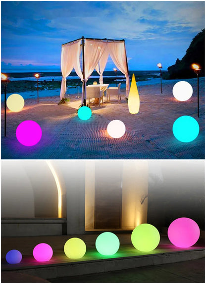 LED Garden Ball Light – Waterproof Rechargeable Outdoor Lamp