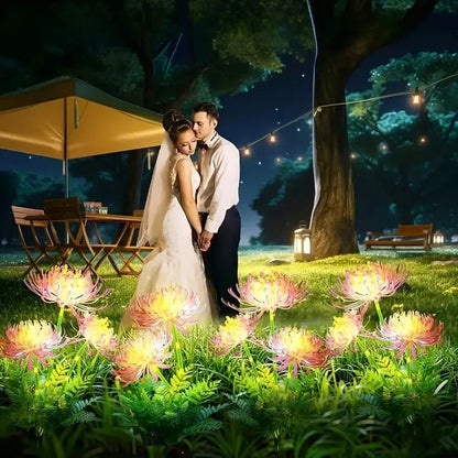 Solar Garden Lights – 3 Realistic Flowers for Yard & Lawn
