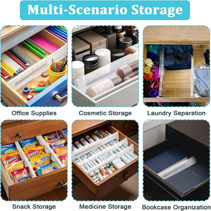 Expandable Drawer Dividers (4/6/8/12 Pack)